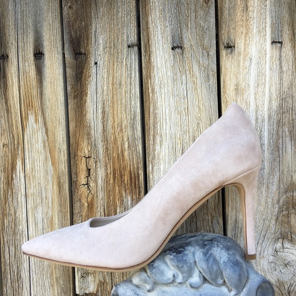 NWT Anine Bing Elly Pump Suede Nude 39 - Picture 3 of 8